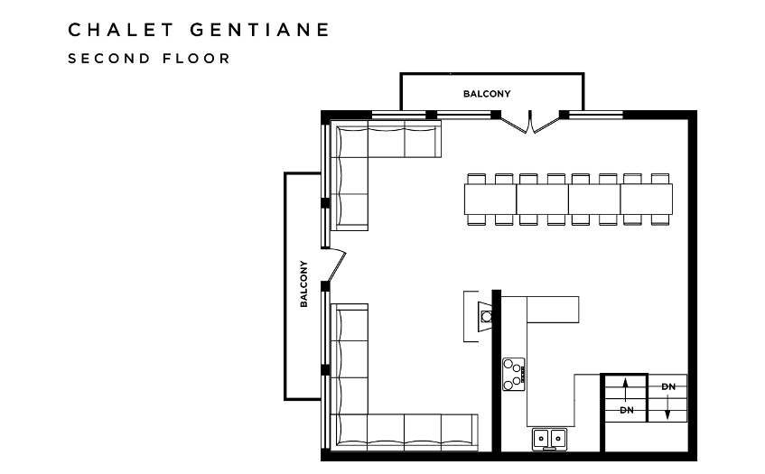 Chalet Gentiane Les Arcs Floor Plan 1